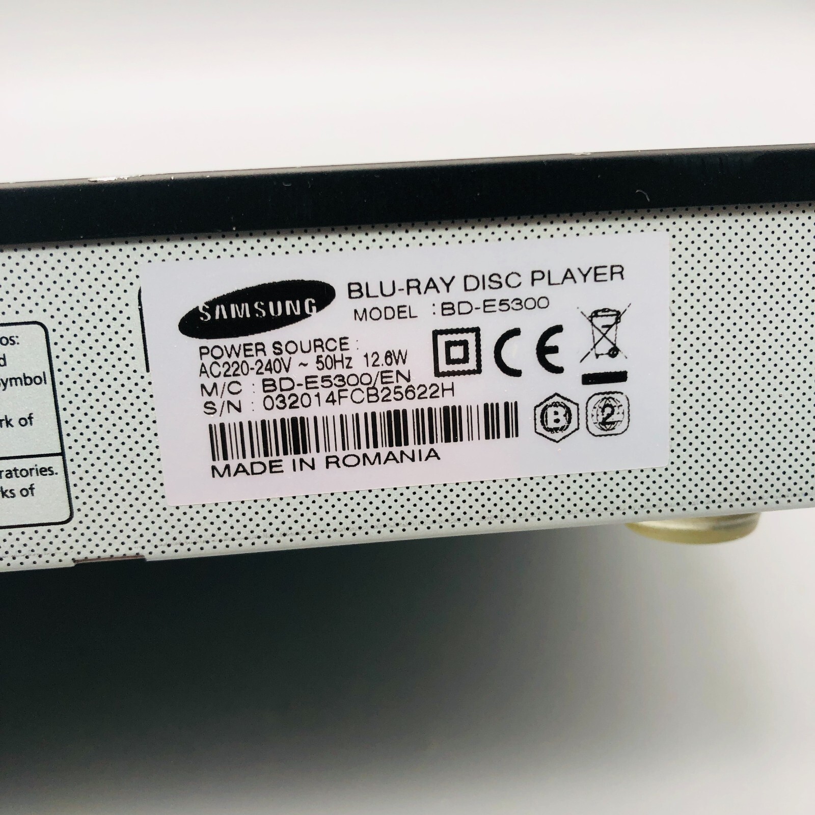 Samsung BDE5300 BluRay Player CD DVD Spieler BluRay schwarz ohne