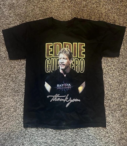 Vintage EDDIE GUERRERO T-Shirt schwarz Baumwolle alle Größen S bis 5XL 5HRT7 - Bild 1 von 5