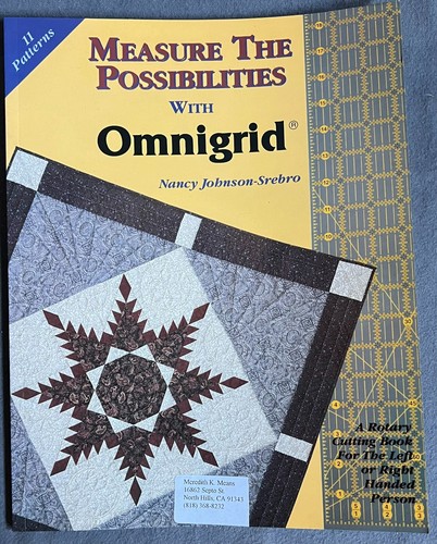 Measure the Possibilities with OMNIGRID by Nancy Johnson-Srebro 11 Paterns - Picture 1 of 2