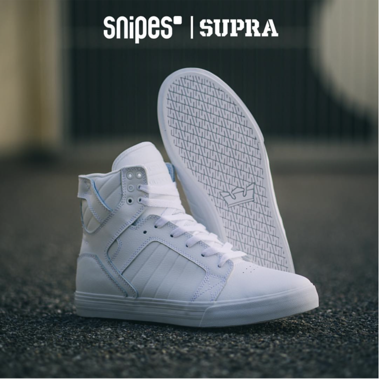 Converse All Star Hombre Tenis Supra Skytop Ii, De Piel, Blanco