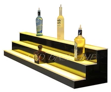 56" COLOR Lighted LED Liquor Bootle Display 3 Step