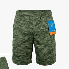 Columbia PFG Youth Boys Large 14/16 Backcast Shorts Green Camo Omni-Shade