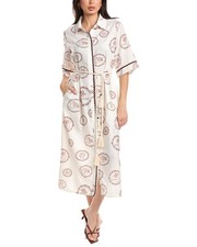Jl Luxe Short Sleeve Midi Shirtdress Women's