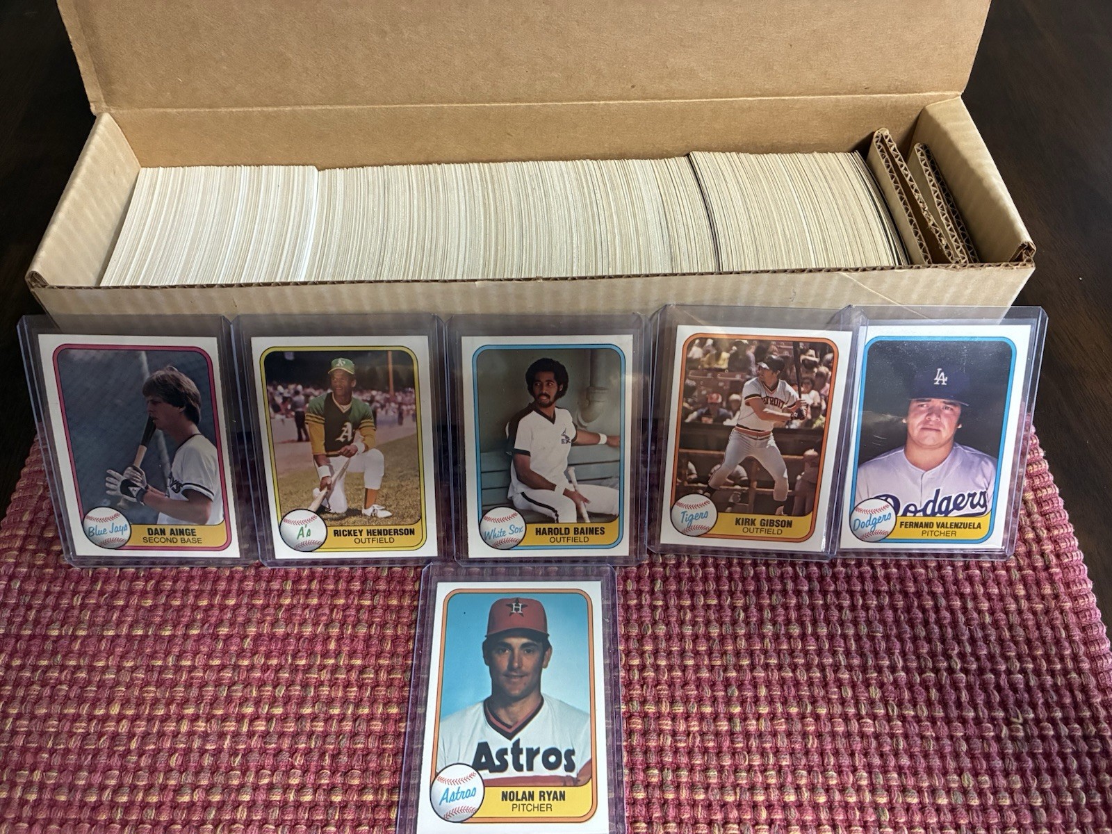 1981 Fleer Baseball Complete Set (1-660) Fernando Valenzuela Rookie