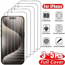 Tempered Glass Screen Protector for iPhone 18 17 16 15 14 Pro Max 13 12 11
