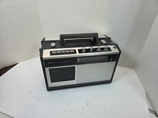 Sharp RS-433U AM/FM Stereo Radio Cassette Recorder 1972-74 Boom Box WORKING