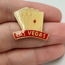  Las Vegas Four Aces Playing Cards Poker Lapel Pin Poker Travel Souvenir Hat Tac