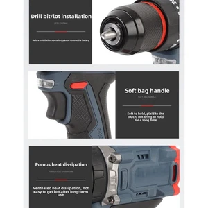 Cordless Drill 1500RPM 25 Torsion Settings Power Drill Driver(EU Plug) HEE