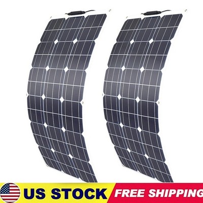 600W 18V Monocrystalline Flexible Solar Panel Charge Power for RV Boat Car Home