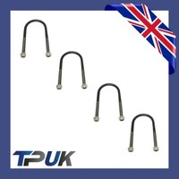 Ford Transit Mk7 Mk8 4 U-Bolzen & Locknuts Blattfeder 75Mm Breit