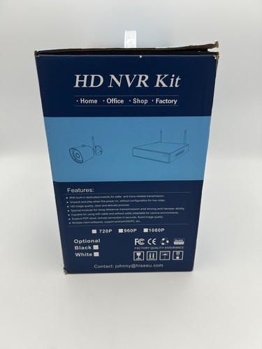 Hiseeu 8WNKIT-4HB612-1T Kit 4 telecamere HD di sicurezza wireless CCTV 1 TB NVR (NUOVO) - Foto 4 di 5