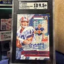 2022 Panini Donruss - All-Time Gridiron Kings Jim Kelly #AT-6 Auto SSP 2/10 🔥