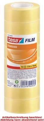 tesa Film standard, transparent, 19 mm x 66 m