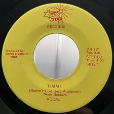 Funk / Soul Derek Hubbard - Timmi (Doesn't Live Here Anymore) Sky Star Records