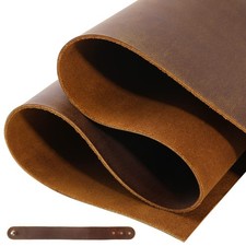 12''X24'' Genuine Leather Sheets for Crafts Full Grain Leather Tooling Leathe...