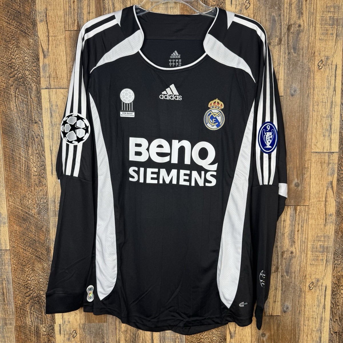 Real Madrid 2006-07 Away Soccer Long Sleeve Jersey BECKHAM