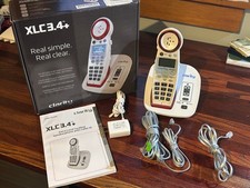 Clarity XLC 3.4+ Cordless Phone for Hearing & Visual Impaired, 50 db ringer EUC
