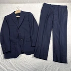 Proper Cloth Single Breasted Notched Lapel Men’s Suit Navy CUSTOM MEASUREMENTS