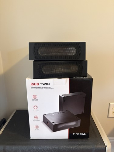 Focal Inside ISUB Twin Subwoofer Pair Under Seat Passive Subwoofer 2 x 200 Watts