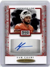 2021 SAGE PREMIER DRAFT AUTOGRAPHS SAM COSMI RC AUTO TEXAS LONGHORNS #A176