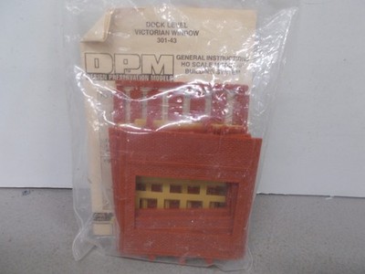 DPM MODELS # 301-43 ~ DOCK LEVEL VICTORIAN WINDOW KIT ~HO SCALE