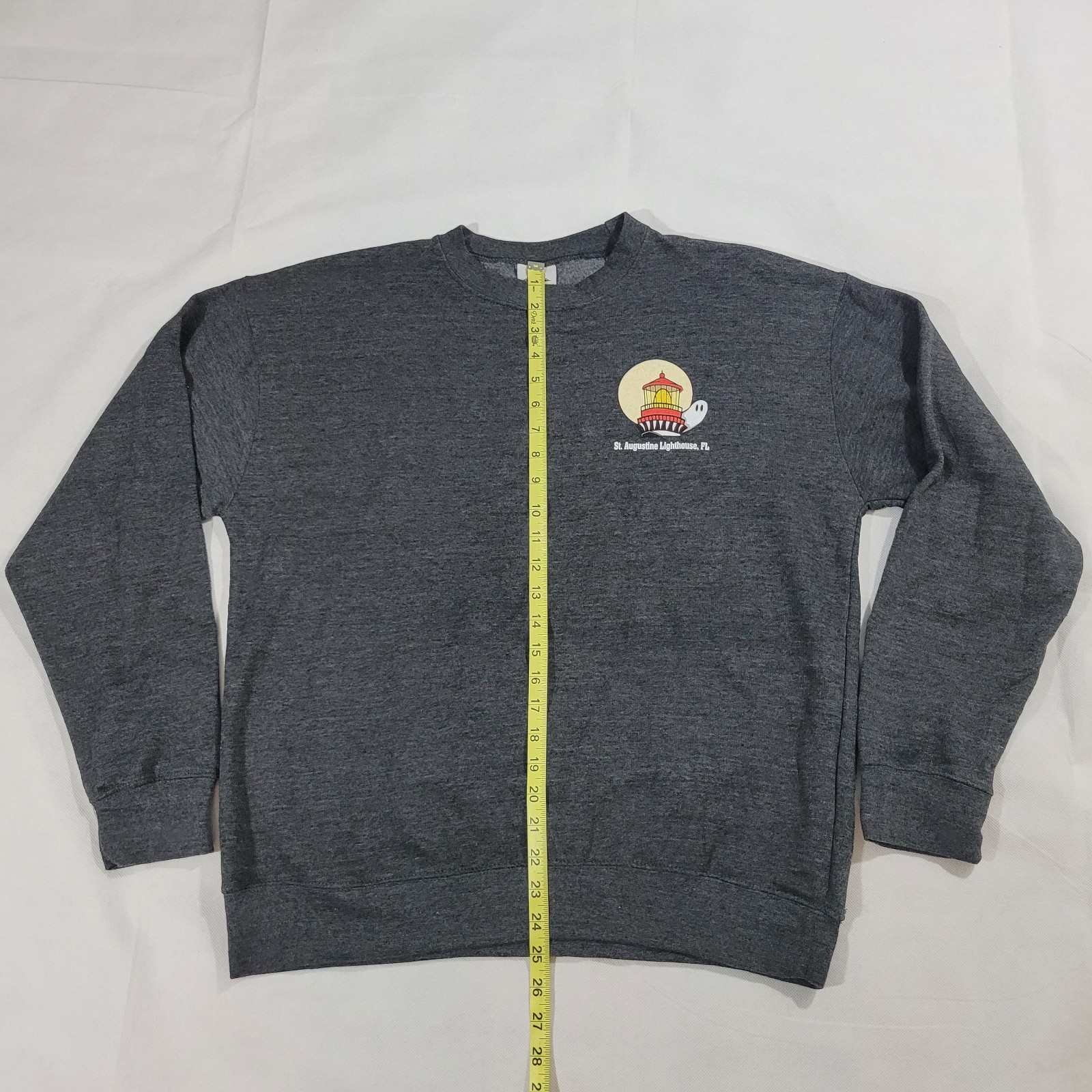 St. Augustine Lighthouse Sweatshirt Large Gray Pa… - image 4
