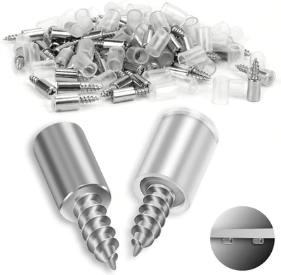 Swtyext 60 Stück Regalbodenträger Ø7.5Mm Bodenträger Selbstschneidende Schraube