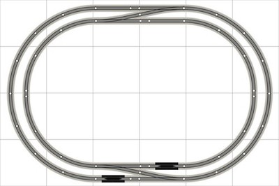 Bachmann E-Z Track Train Layout #020ADCC Train Set HO Scale 4' X 6' DCC Switches