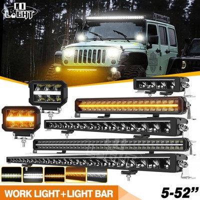 LED Lightbar 10-52'' 12V 24V Lichtbalken Arbeitsscheinwerfer E-Prüfzeichen IP68