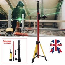 Tripod 12 Ft/3.8m Adjustable Telescoping Pole for Rotary and Line Lasers Level~