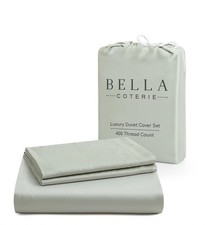 Bella Coterie Luxury Bamboo Viscose King Size Duvet Cover Set Cooling Ultra Soft