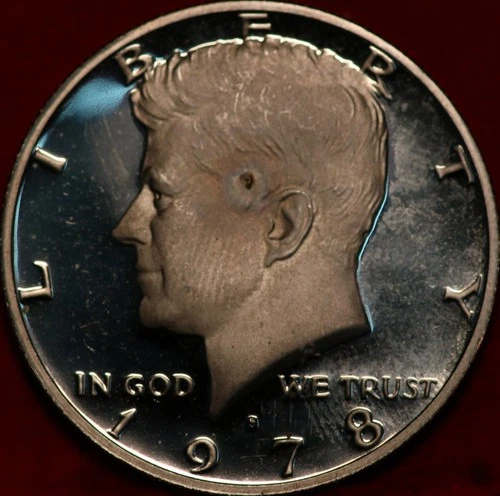 Uncirculated Proof 1978-S San Francisco Mint Clad Kennedy Half Dollar