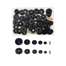 58 PCS Faucet Washer Assortment Kit Flat Beveled Rubber Washers Brass Screws