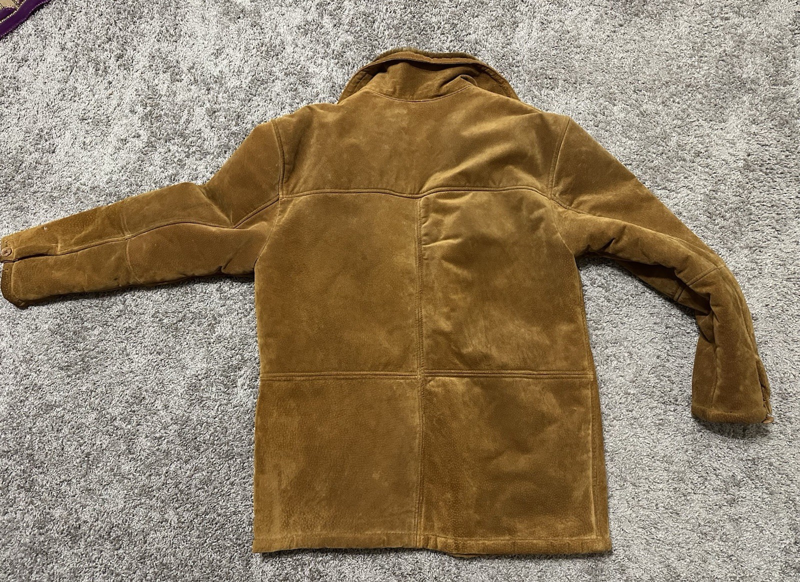 Vilanto Leather Shearling Jacket Men Medium Brown… - image 2