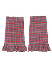 Ralph Lauren Vtg 80 s Boulevard Tartan Set of Two Standard Ruffled Pillow Shams