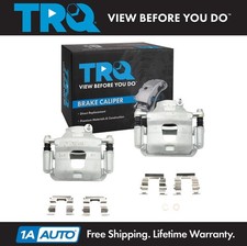 Trq New Front Brake Caliper With Bracket Hardware Pair For Infiniti Nissan Trq New Front Brake Caliper With Bracket Hardware Pair For Infiniti Nissan