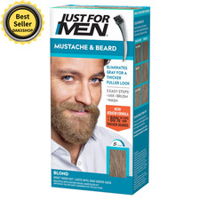 Just For Men Mustache Beard Beard Dye for Men with Brush Included for Easy....