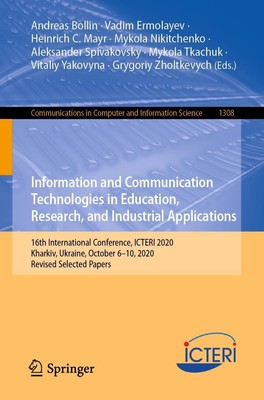 Information and Communication Technologies in Education, Research, and Industria