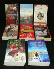 Lot Of 8 Assorted Christmas Themed Romance Novels ~ Holiday Love Stories ~ c