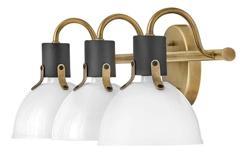 Hinkley Argo 24 1/2" Wide Heritage Brass 3-Light Bath Light - Picture 7 of 10