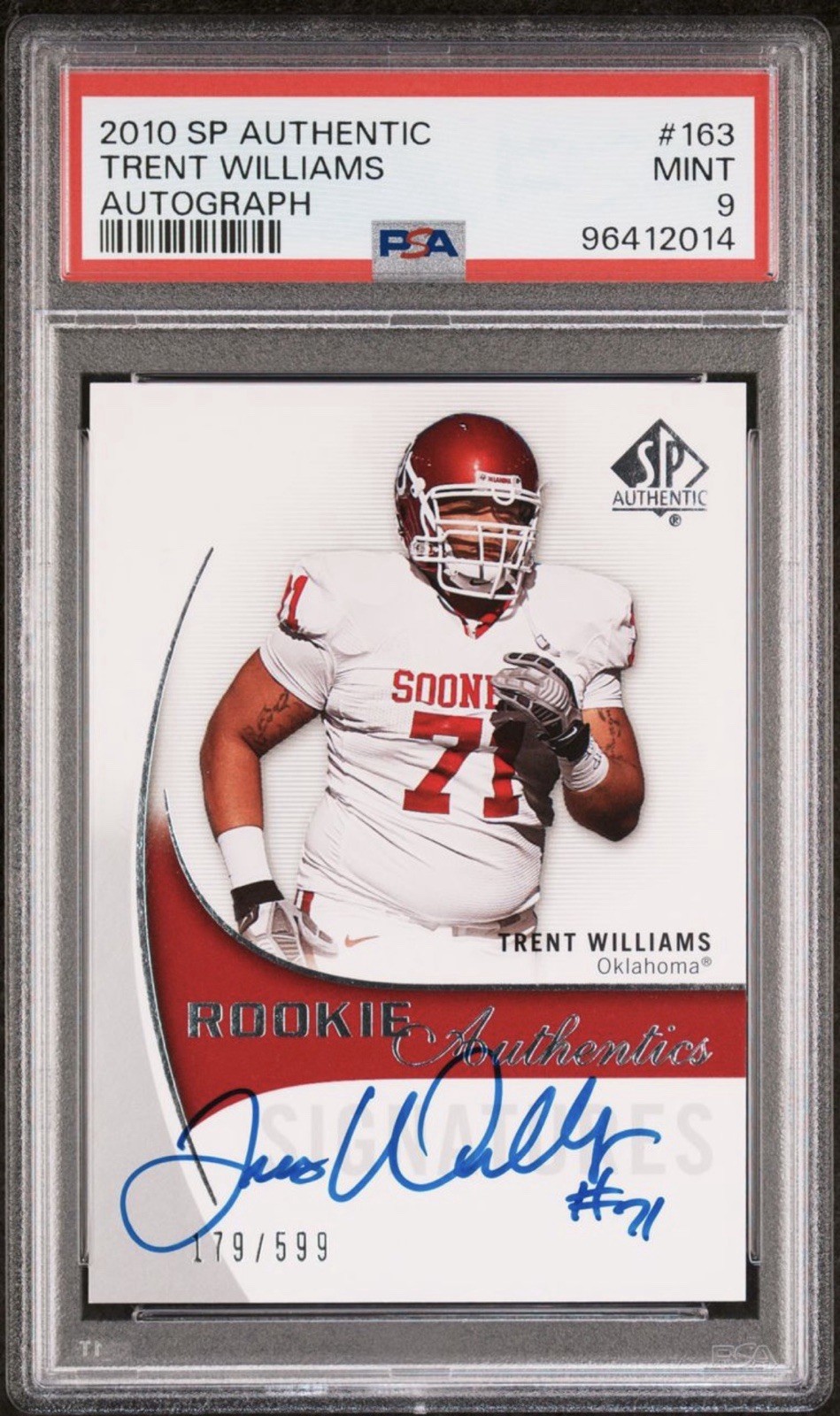 Trent Williams SP Authentic #163 Autograph