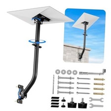 Starlink Gen 3 Mount - 360  Adjustable Starlink Wall Mount with Pipe Adapter,