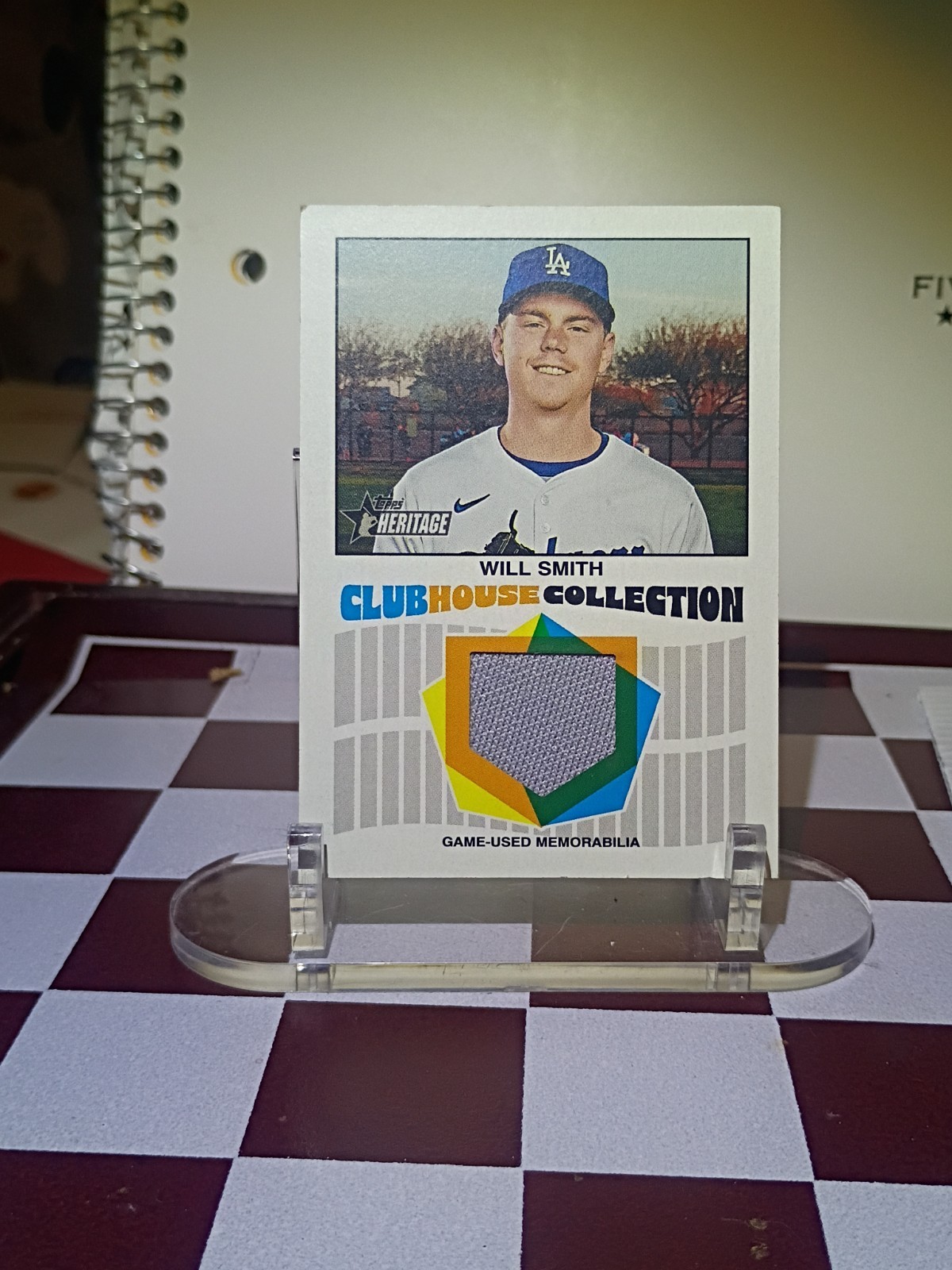 2026 Topps Heritage - Clubhouse Collection Relics Will Smith #CCR-WS (MEM)