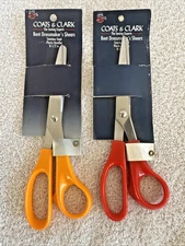Coats And Clark Scissors Bent Dressmakers Shears The Sewing Experts 2 Pair