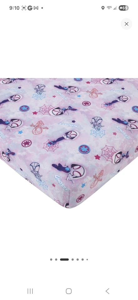 Conjunto de cama infantil Disney Ghost Spider 4 peças, Marvel Spidey and His Amazing Friends - Imagem 2 de 4