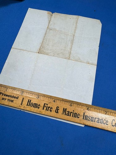 Recibo de 1860 para Brig Judge Whitman ~ Bloomfield ENVÍO SUMINISTRO COMERCIANTE Nueva York - Imagen 9 de 9