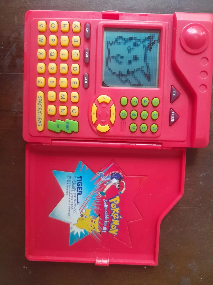 The pokemon pokedex from Tigers electronics. . . . . . . . . . . . . .