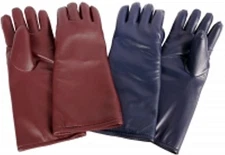 NEW-AMS X-Ray Protective 15" 5-Finger Glove - (20801-BU)-Color is Brown/Burgundy