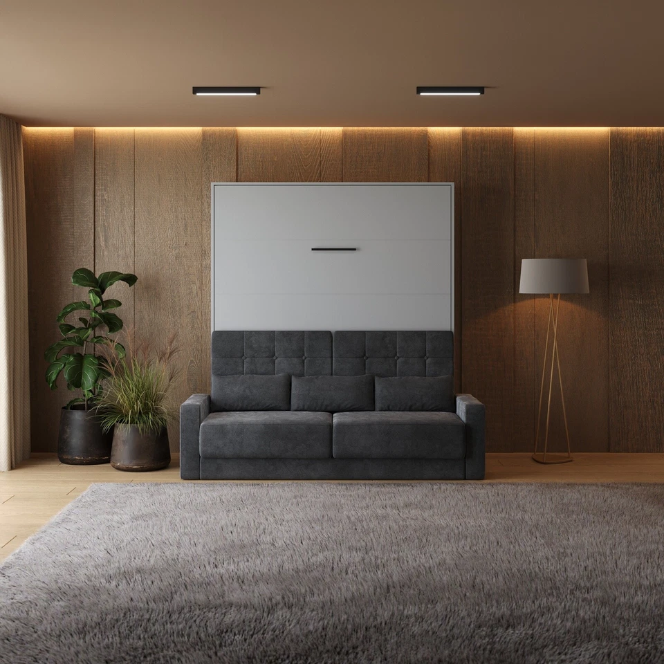 Schrankbett mit SOFA SMARTBett  M1 180x200 V mit Armlehnen 11cm Breite - Bild 3 von 4