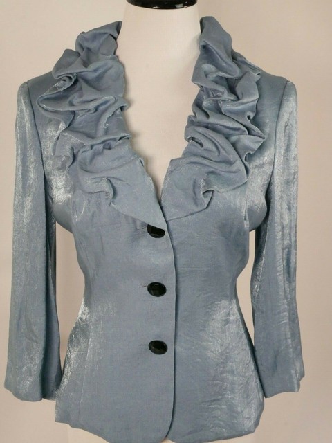 blue evening jacket